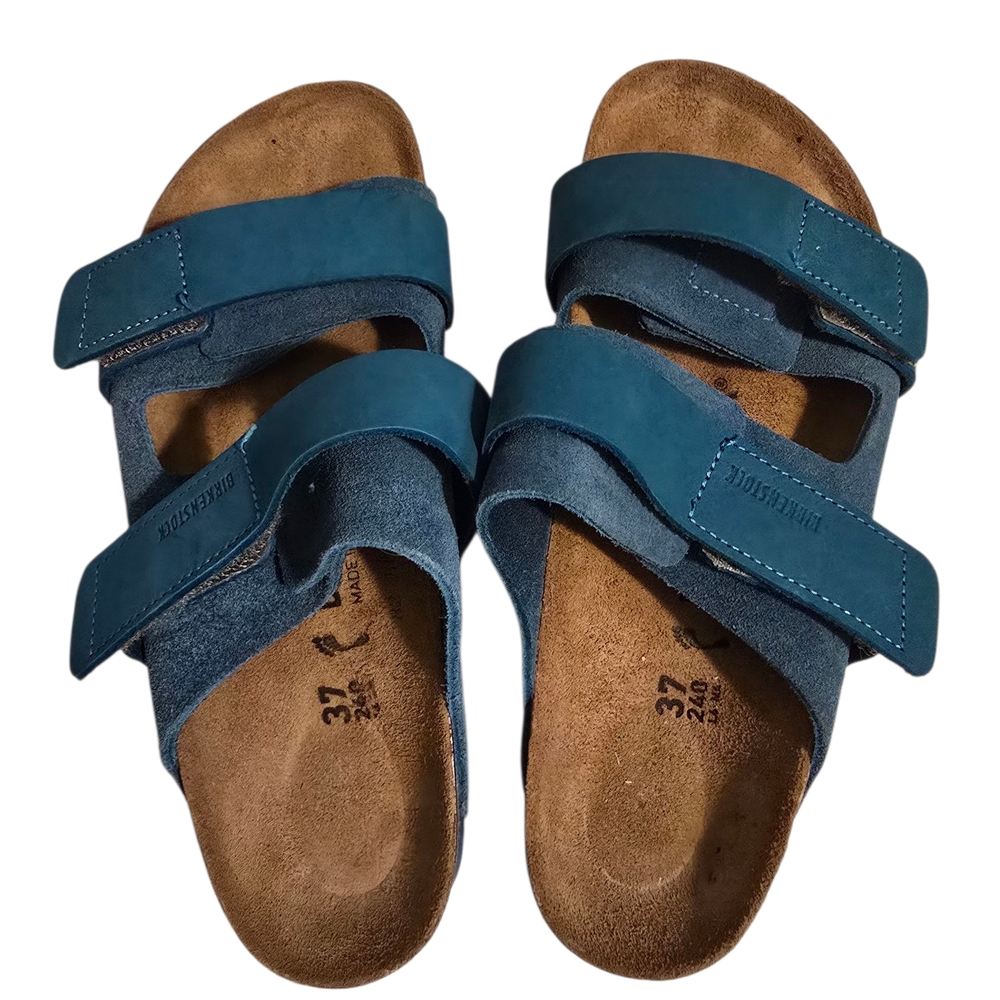 Birkenstock Blue Suede Sandals